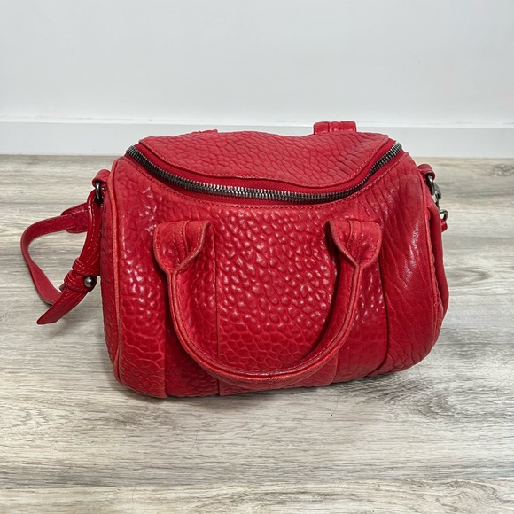 Alexander Wang Handbags - Alexander Wang Red Rockie Crossbody Satchel Bag